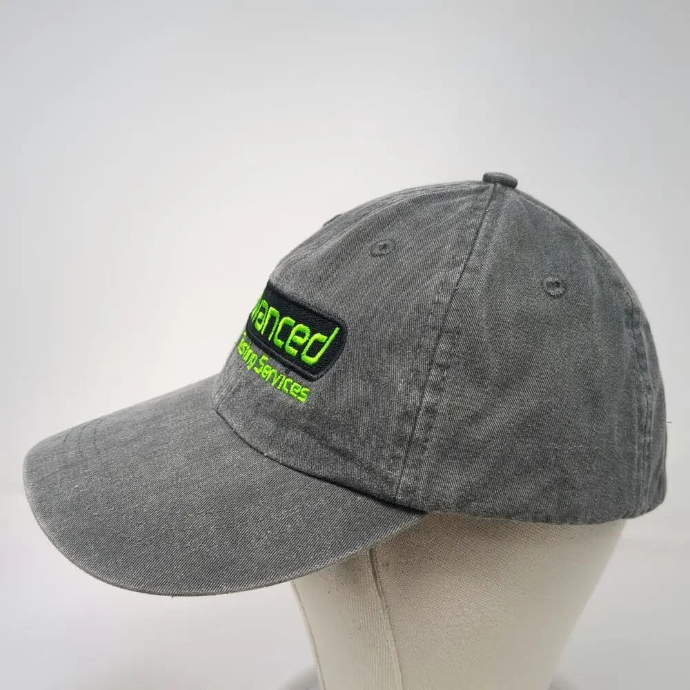 Adams Baseball Cap Gray One Size Advanced Tank Testing Services Slideback Hat